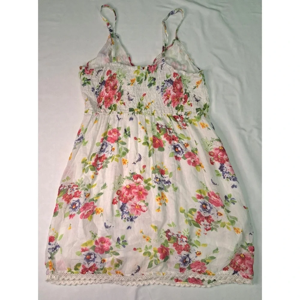 Passport Vtg Babydoll Mini Sundress Sz Lg y2k Coachella‎ Coquette Fairy Cottage
